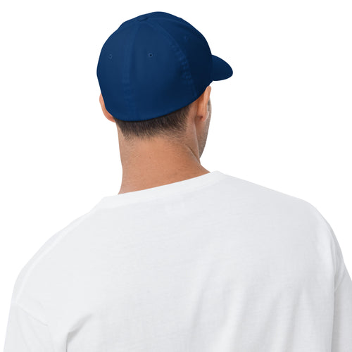 Back of Men's red, white and blue America 1776 baseball cap