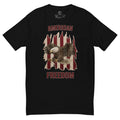 Men's American freedom American flag eagle shirt black 