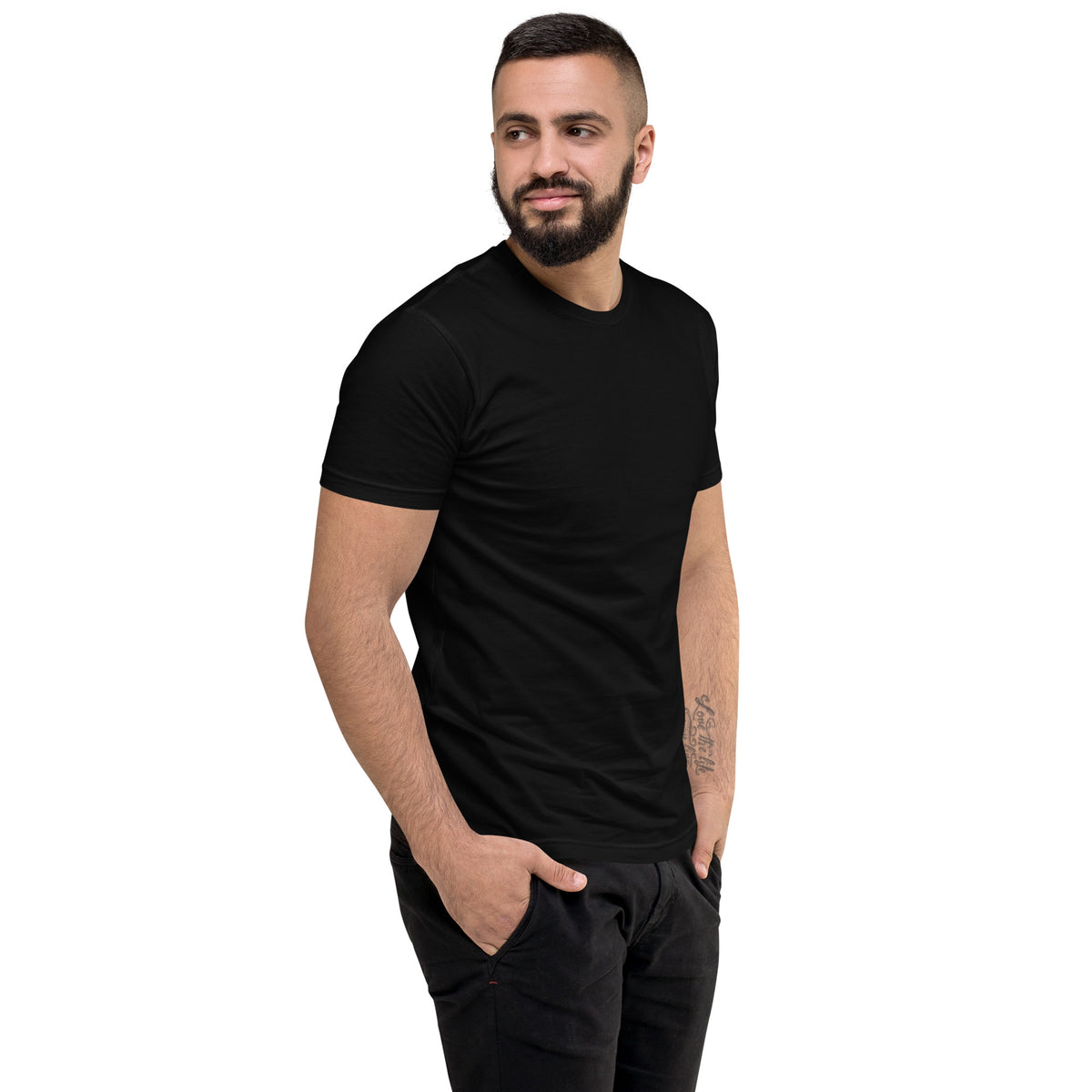 Black Men's Bald eagle in American flag t-shirt