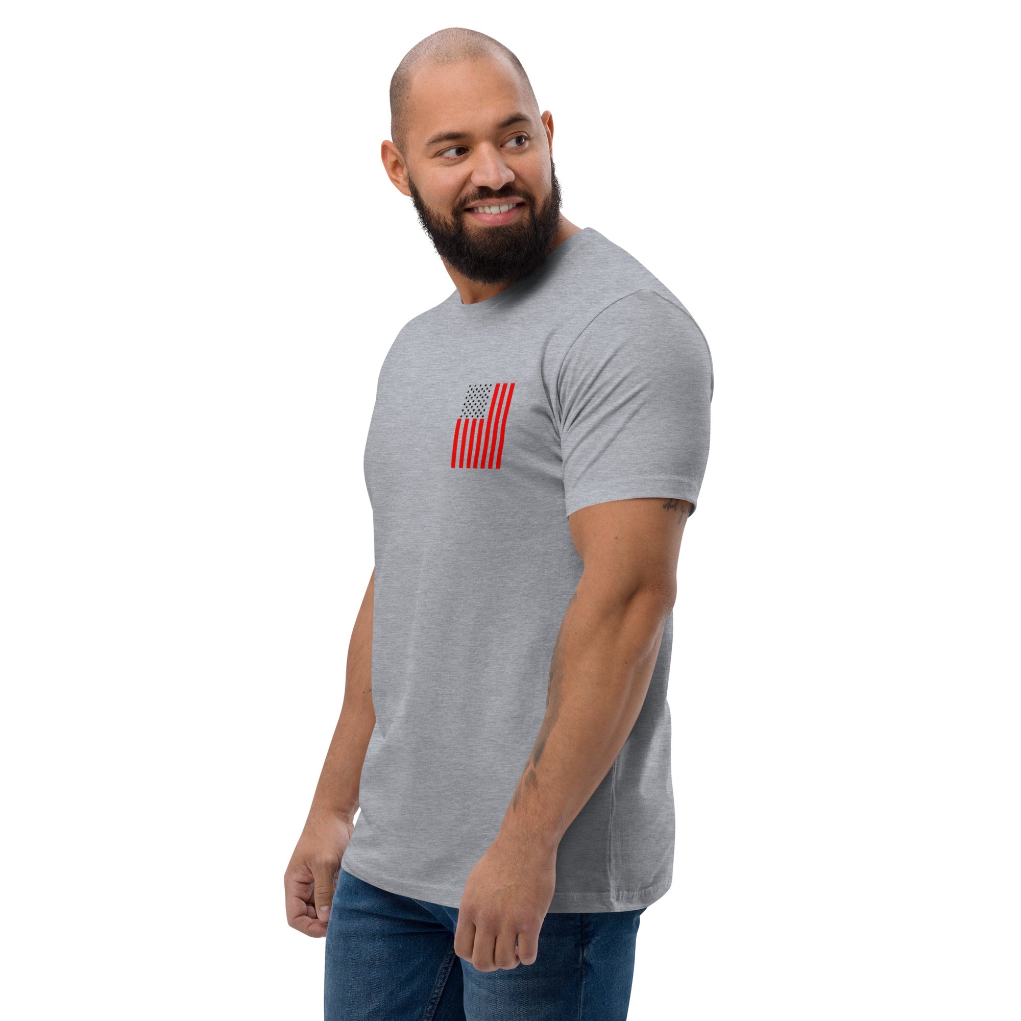 Men's American pride red and blue t-shirt