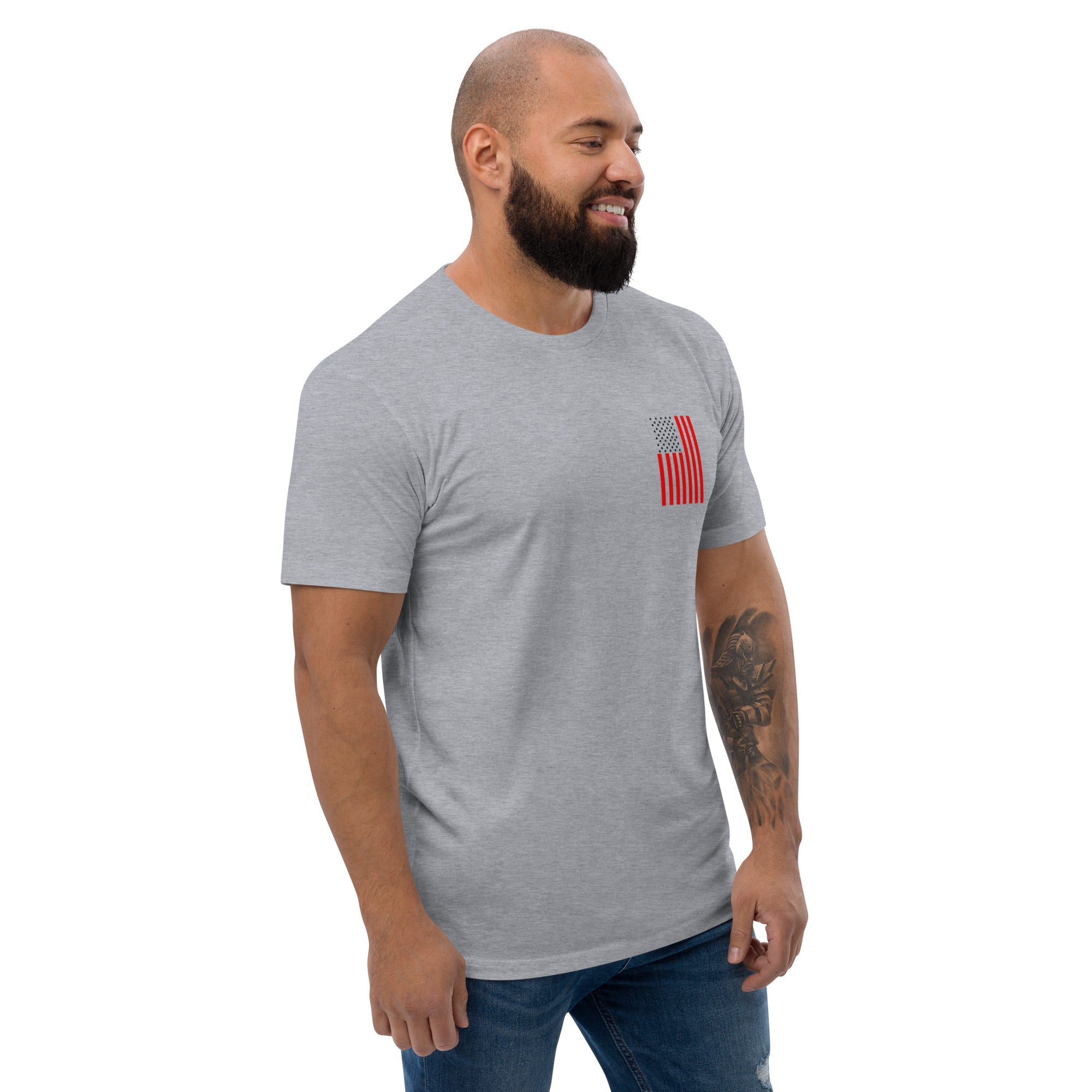 Men's American pride red and blue t-shirt