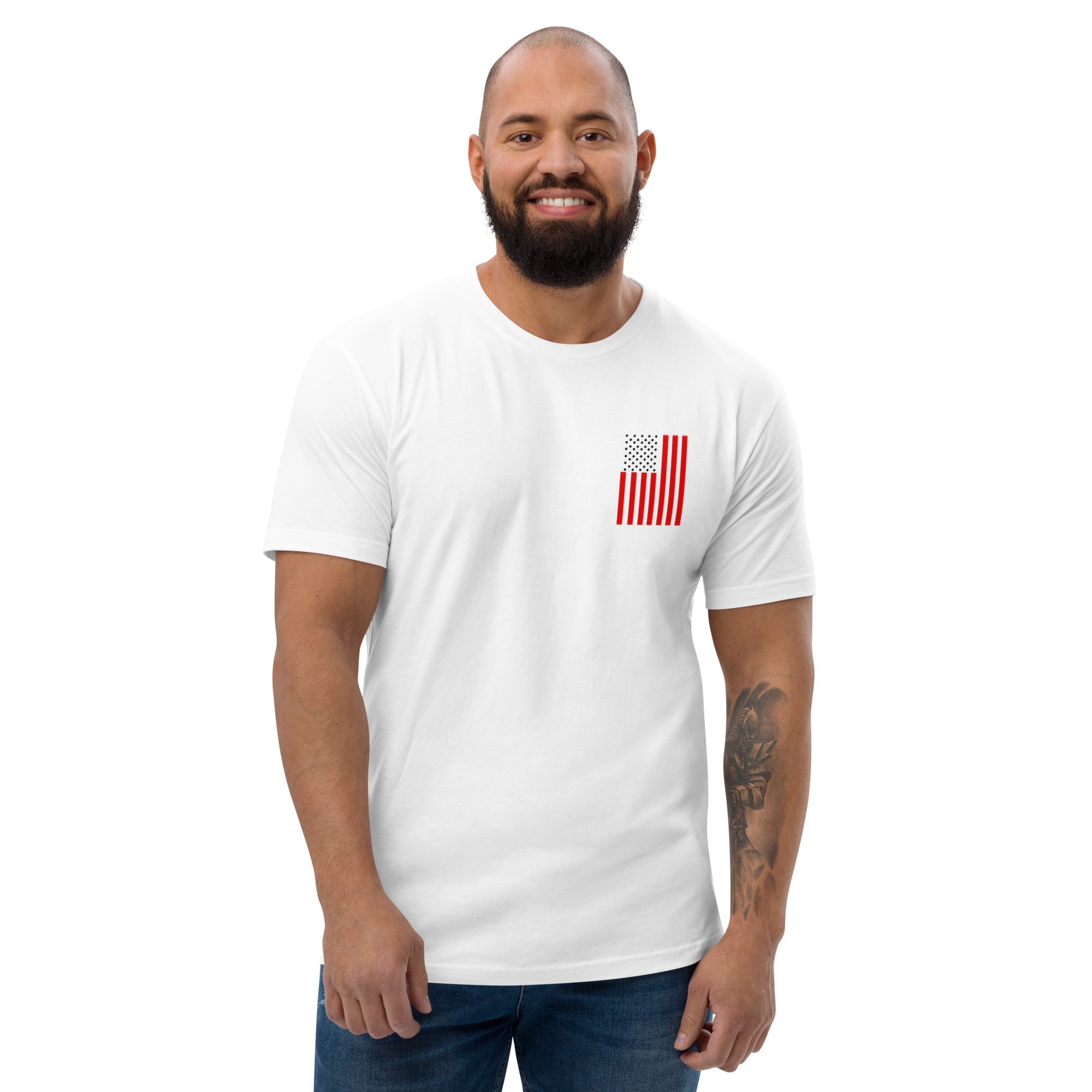 Men's American pride red and blue t-shirt
