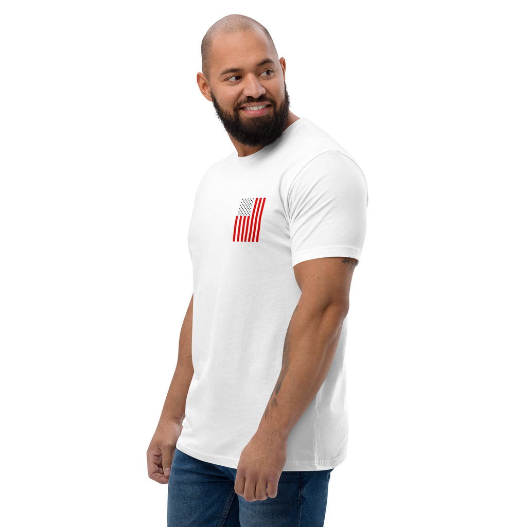 Men's American pride red and blue t-shirt