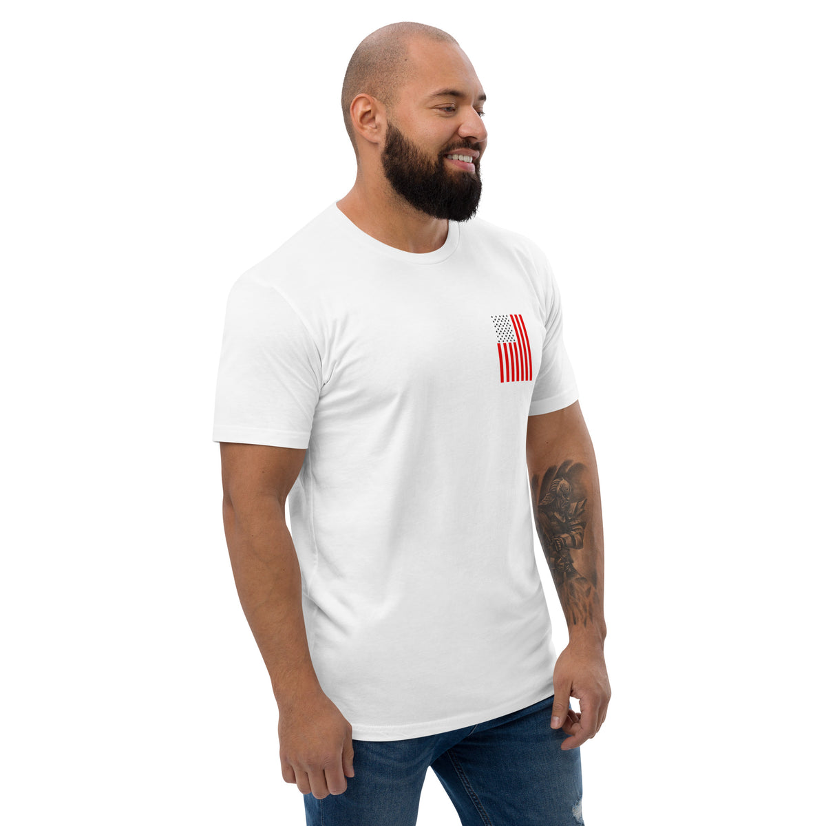 Men's American pride red and blue t-shirt