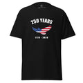 Men's 250 years American freedom shirt with eagle American flag design black