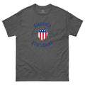 Men's America 250 sport block lettering American flag design grey