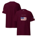 Maroon men's patriotic American flag Pennsylvania t-shirt