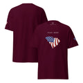 Maroon men's patriotic American flag South Carolina t-shirt