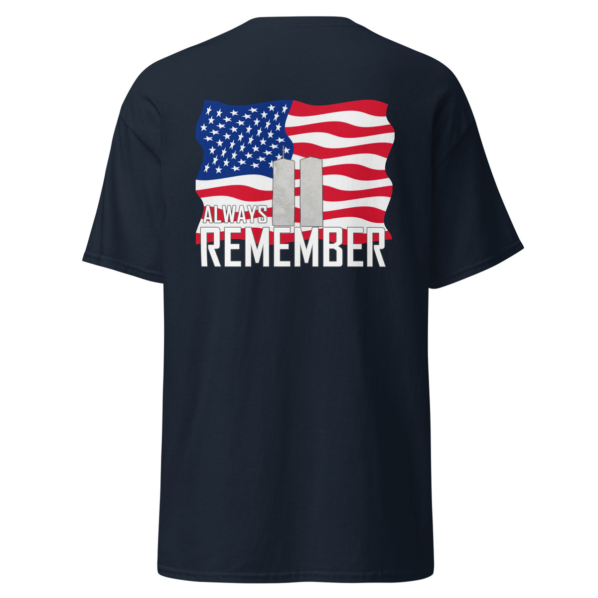 Men's 9/11 commemorative, always remember t-shirt navy