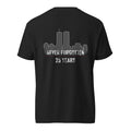 Men's 9/11 commemorative, never forgotten t-shirt black