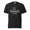 Men's 9/11 commemorative, never forgotten t-shirt black