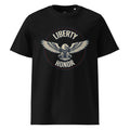black Liberty and honor men's eagle emblem shirt