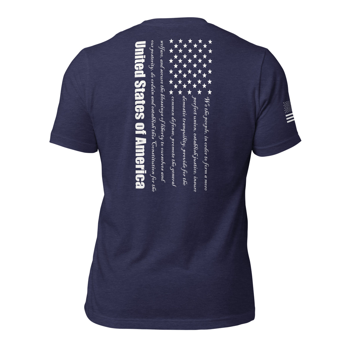 Men's preamble American flag patriotic design blue