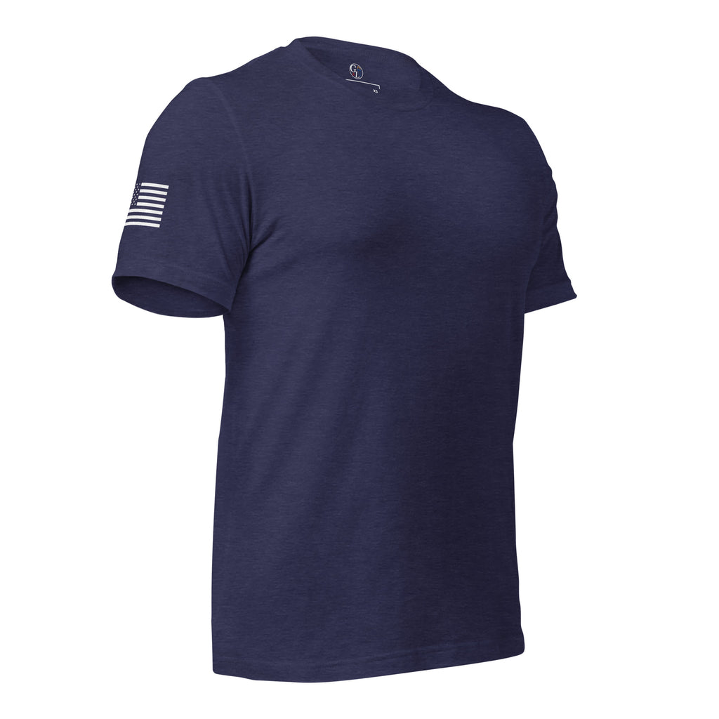 Men's preamble American flag patriotic design blue