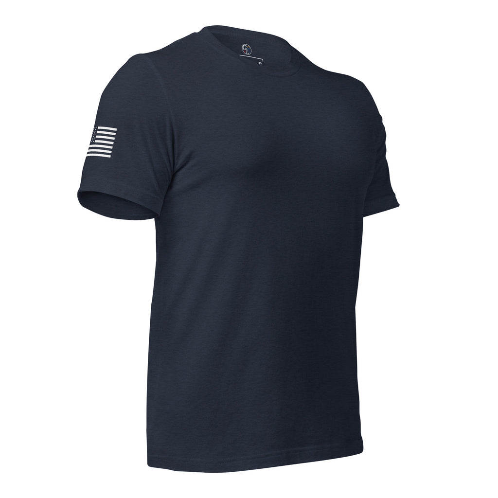 Men's preamble American flag patriotic design navy