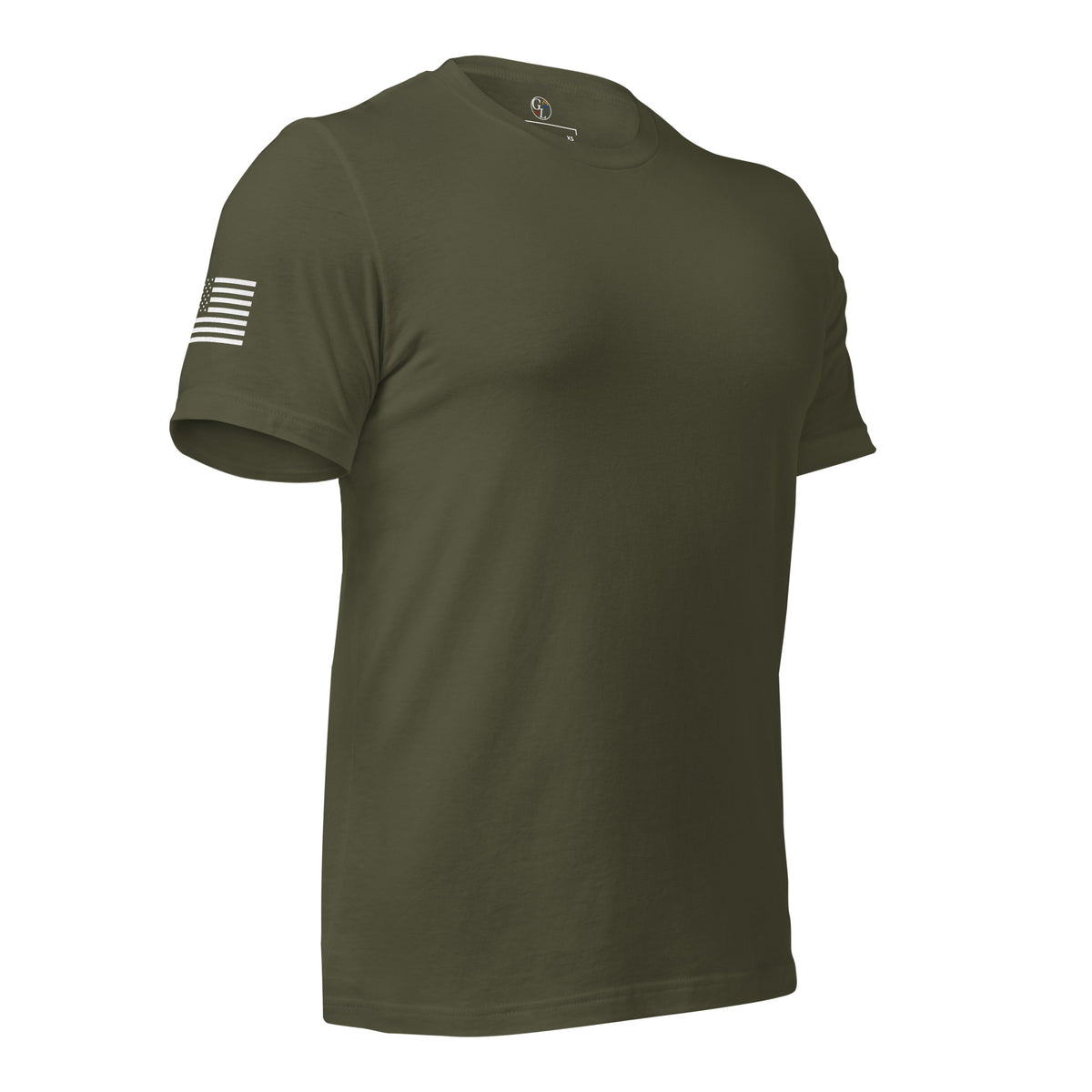 Men's preamble American flag patriotic design green 