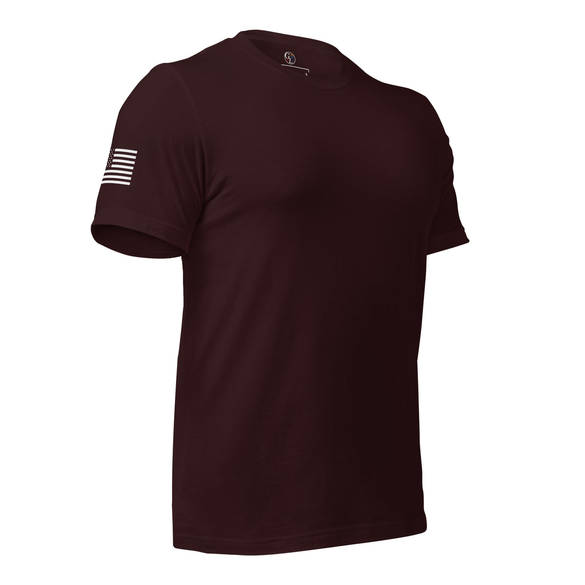 Men's preamble American flag patriotic design maroon