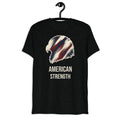 Men's Black American Strength red, white and blue eagle t-shirt