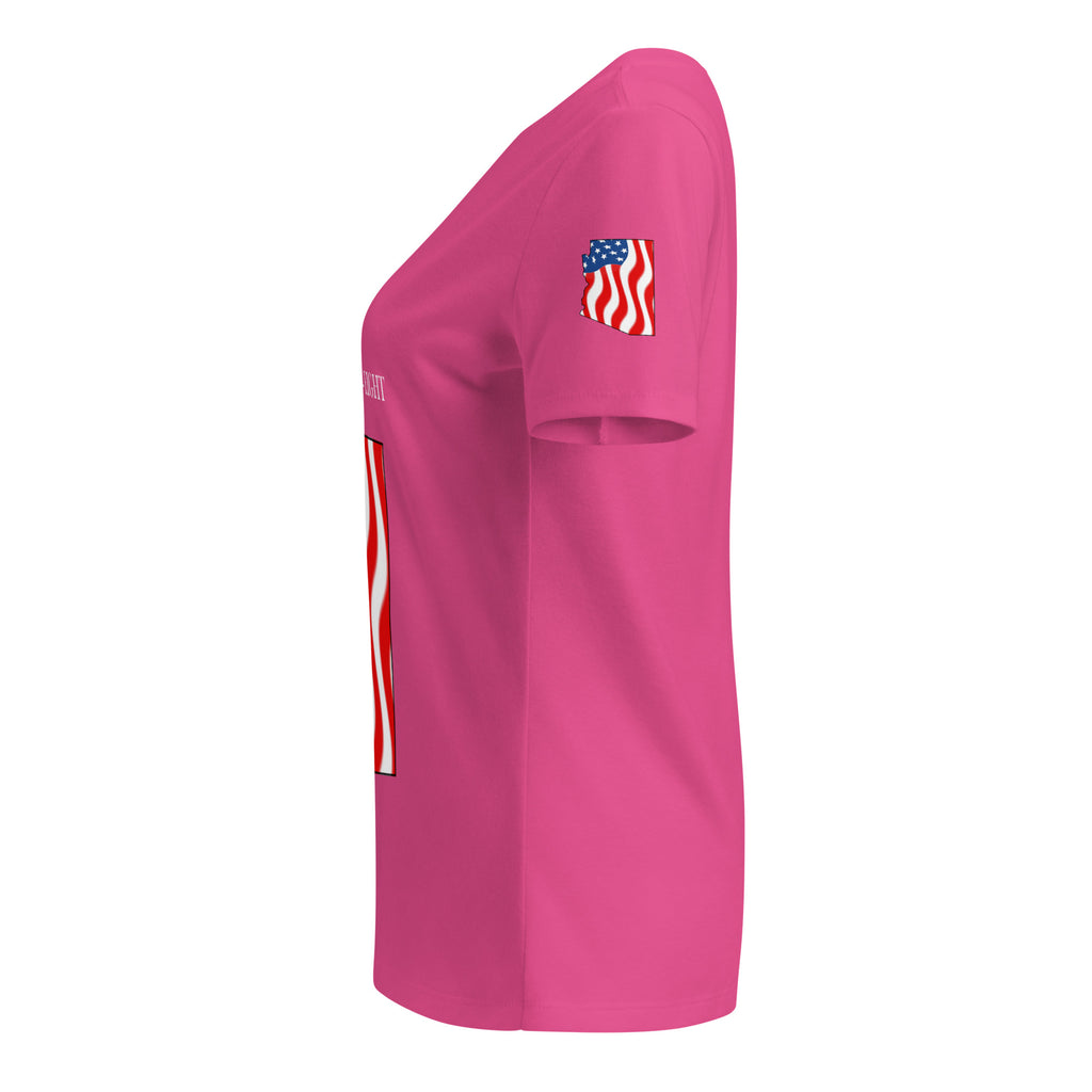 Pink women's patriotic American Flag Arizona t-shirt