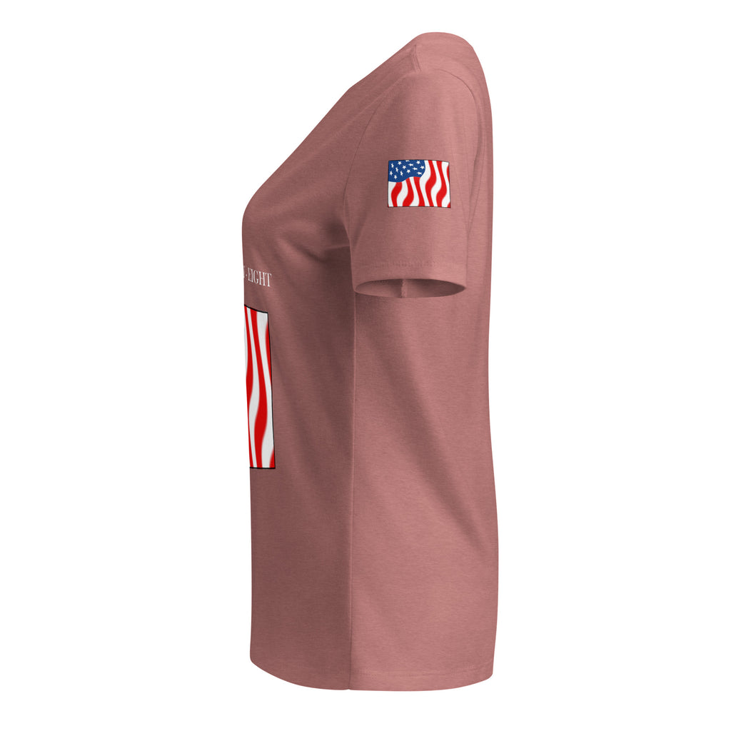 Pink women's patriotic American Flag Colorado t-shirt