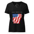 Black women's patriotic American Flag Arkansas t-shirt