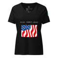 Black women's patriotic American Flag Colorado t-shirt